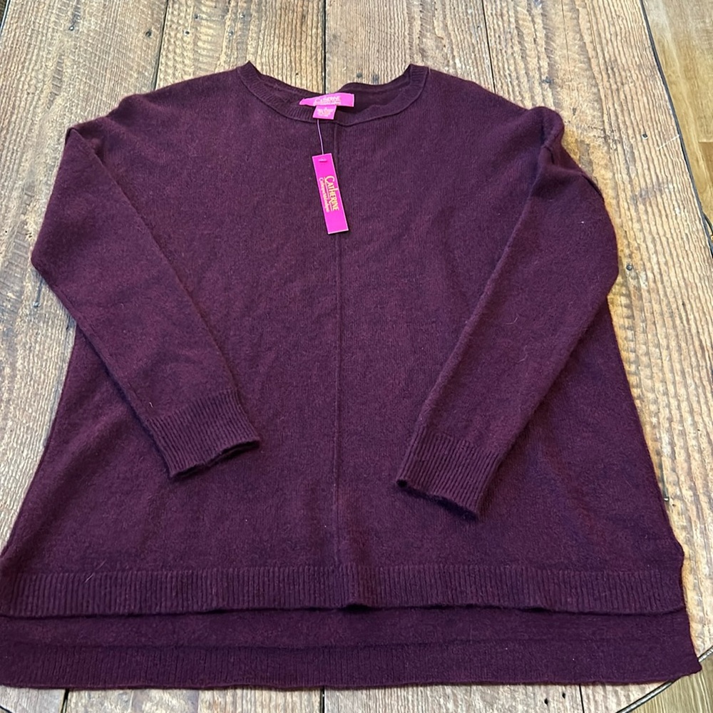 NWT Catherine Malandrino cashmere sweater